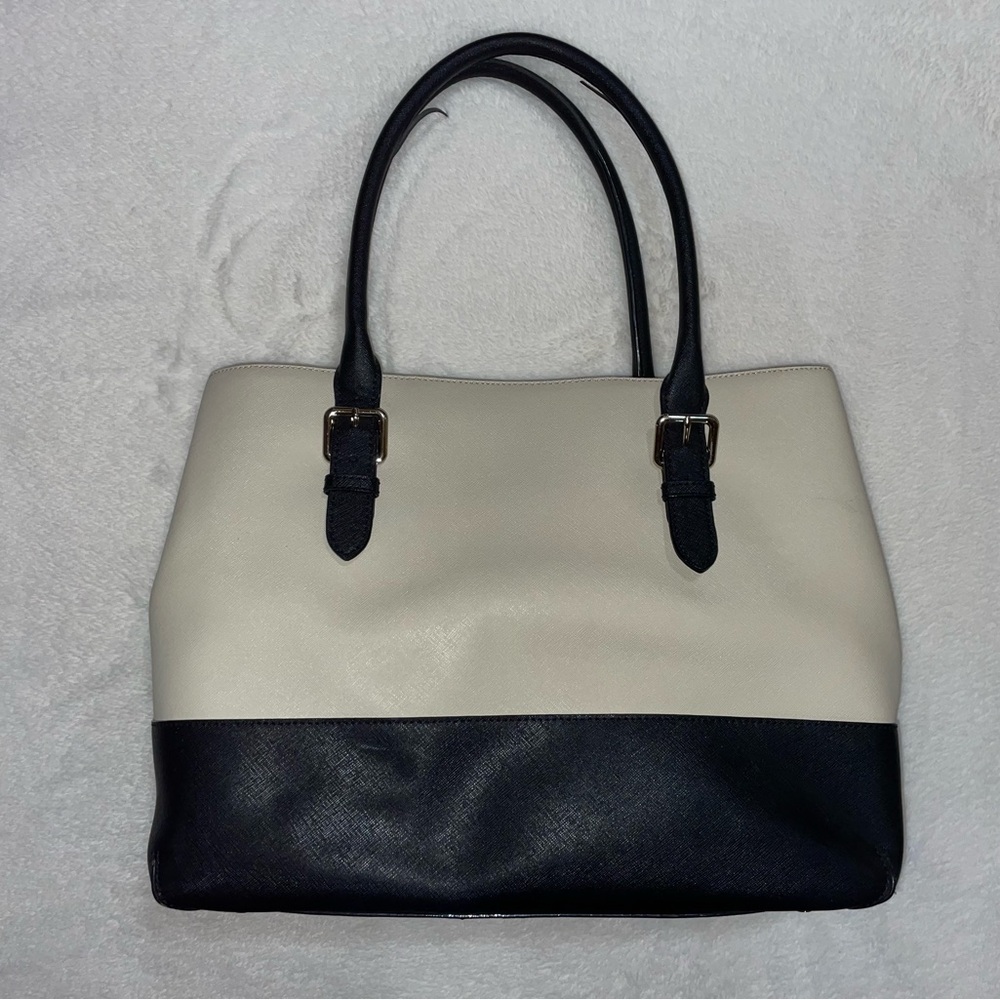 GUC Kate Spade - Cove Street Colorblock Airel - Shoulder Bag- Ostrich Egg/Black - Picture 3 of 9